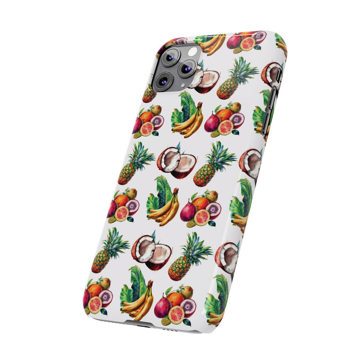 Slim Cute Phone Cases for Iphone - | iPhone 15 Case | iPhone 15 Pro Max Case, Iphone 14 Case, Iphone 14 Pro Max, Iphone 13, Tropical Summer Fruit - Studio40ParkLane