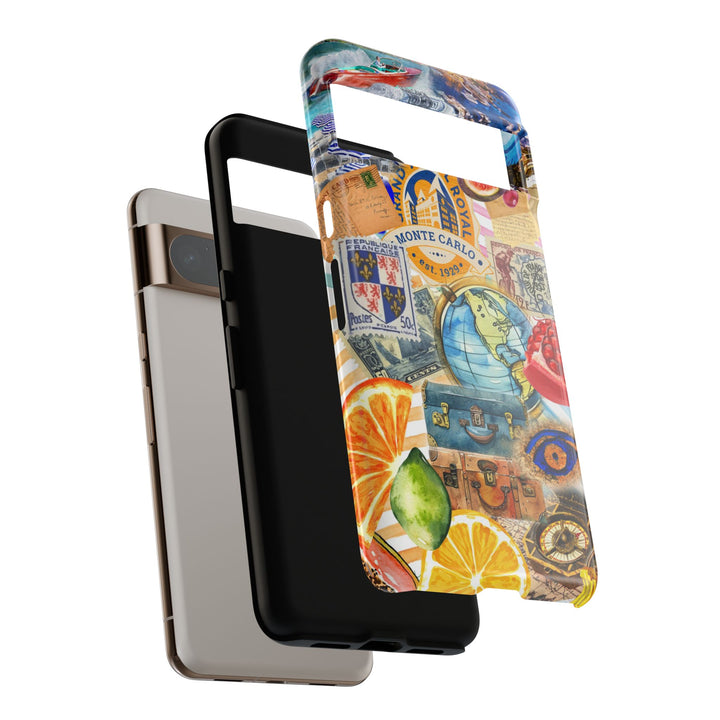 Cute European Summer Collage Phone Case, for IPhone 16 Case | Iphone 15, Iphone 14, IPhone 13 Case, 11 8 7, Samsung Galaxy S24, S23, S22, S21 Extra Protective - Studio40ParkLane