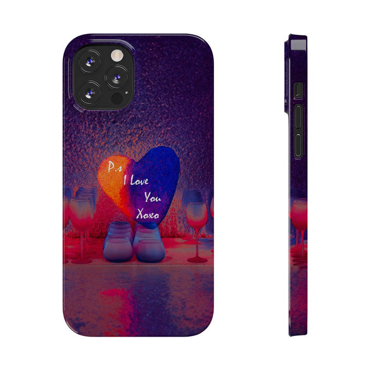 Slim Cute Phone Cases for Iphone - | iPhone 15 Case | iPhone 15 Pro Max Case, Iphone 14 Case, Iphone 14 Pro Max, Iphone 13, PS I Love You Heart - Studio40ParkLane