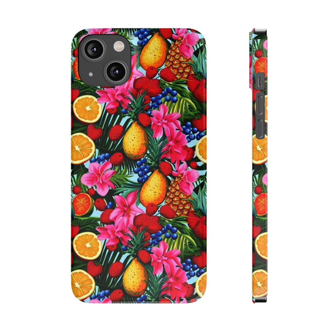 Slim Cute Phone Cases for Iphone - | iPhone 15 Case | iPhone 15 Pro Max Case, Iphone 14 Case, Iphone 14 Pro Max, Iphone 13, Summer Mixed Fruit - Studio40ParkLane