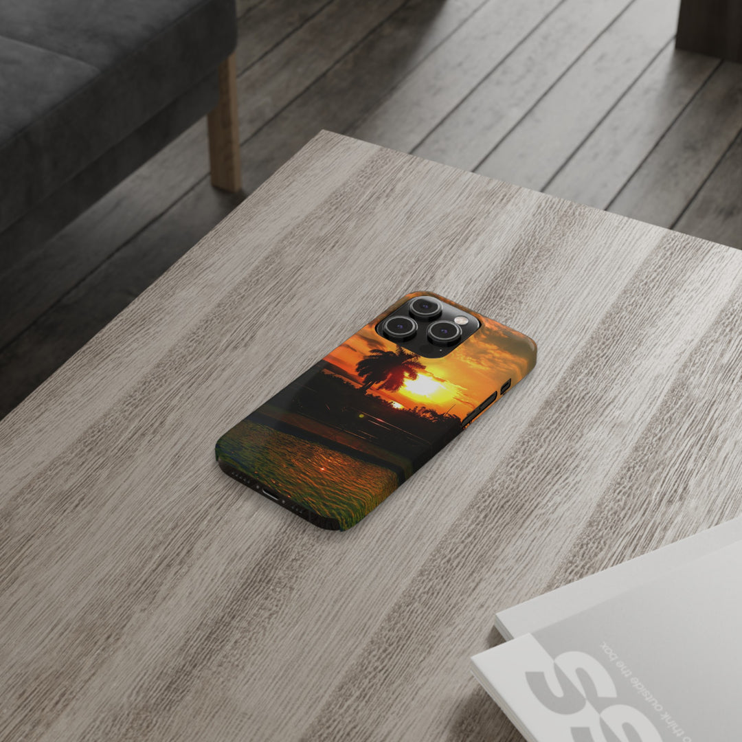 Slim Cute Phone Cases for Iphone - | iPhone 15 Case | iPhone 15 Pro Max Case, Iphone 14 Case, Iphone 14 Pro Max, Iphone 13, Summer Jamaica Sunset - Studio40ParkLane