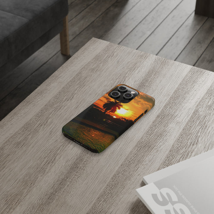 Slim Cute Phone Cases for Iphone - | iPhone 15 Case | iPhone 15 Pro Max Case, Iphone 14 Case, Iphone 14 Pro Max, Iphone 13, Summer Jamaica Sunset - Studio40ParkLane