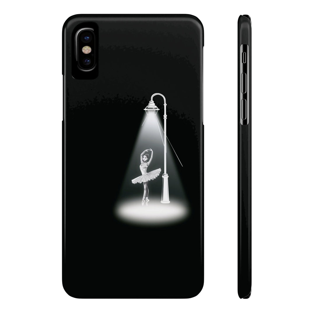 Slim Ballet Dancer Spotlight Gift for Her Cute Phone Cases for Iphone 16 Pro Max | iPhone 15 Case | iPhone 15 Pro Max Case, Iphone 14, 13, 12, 11, 10, 8, 7 - Studio40ParkLane