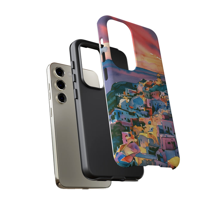 Impact Resistant, Greek Sunset, Cute Phone Cases for Samsung S24, S23, S22, S21, IPhone 15 pro Iphone 14 pro Iphone 13 IPhone 12 Iphone 11 - Studio40ParkLane