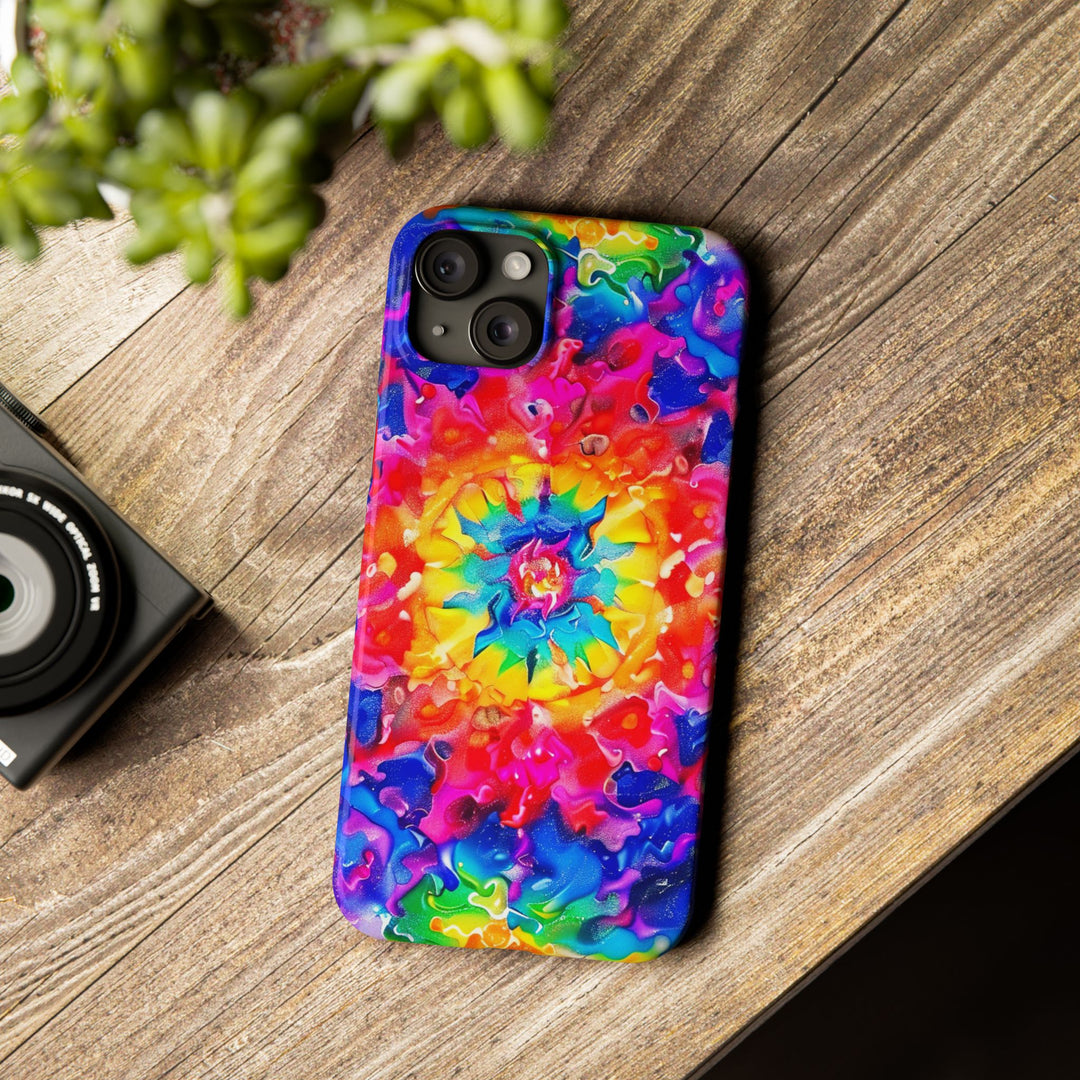 Slim Tie Dye Faux Glitter Gift for Her Cute Phone Cases for Iphone 16 Pro Max | iPhone 15 Case | iPhone 15 Pro Max Case, Iphone 14, Iphone 14 Pro Max, Iphone 13 12 11 8 7 - Studio40ParkLane
