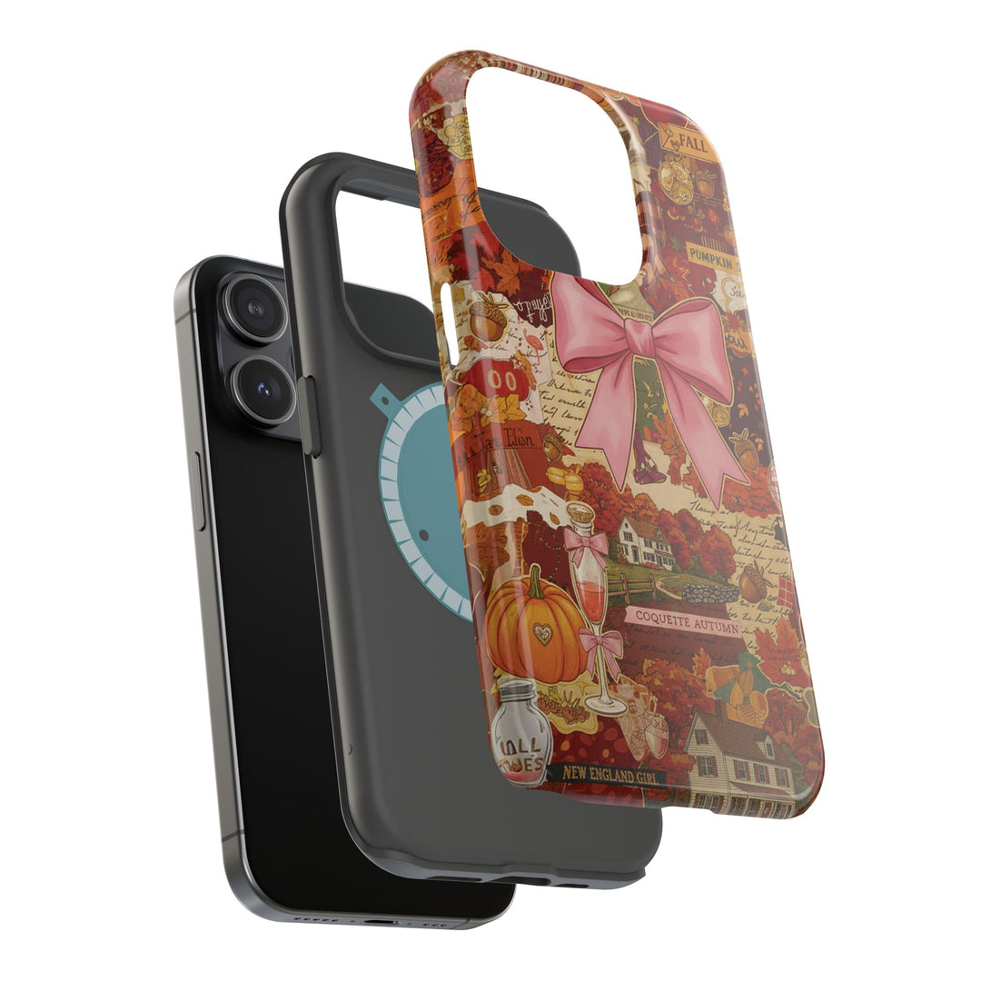 New England Fall Coquette Collage Tough Magsafe Cute Phone Cases for Iphone | iPhone 15 Pro Max Case, Iphone 14, Iphone 14 13 12 11 10 9 8 7 - Studio40ParkLane