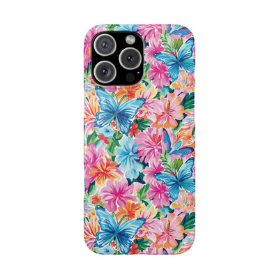 Slim Butterflies Flowers Gift for Her Cute Phone Cases for Iphone 16 Pro Max | iPhone 15 Case | iPhone 15 Pro Max Case, Iphone 14, 13, 12, 11, 10, 8, 7