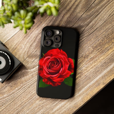 Slim Red Rose Flowers Gift for Her Cute Phone Cases for Iphone 16 Pro Max | iPhone 15 Case | iPhone 15 Pro Max Case, Iphone 14, Iphone 14 Pro Max, Iphone 13 12 11 8 7