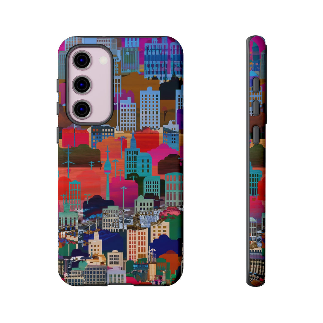 Cute Samsung Case | Cool Iphone Case | Summer City Skyline, Samsung S24, S23, S22, S21, IPhone 15 Case | Iphone 14 Case, Iphone 13 Case - Studio40ParkLane