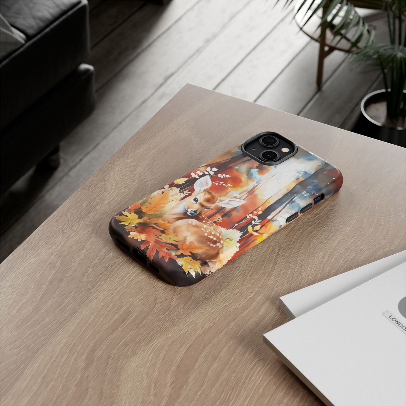 Autumn Fall Deer Forest Gift for Her Cute Phone Case for, Samsung Galaxy S24, S23, S22, S21, IPhone 16 Case | Iphone 15, Iphone 14, IPhone 13 Case