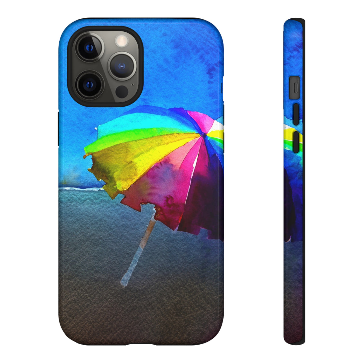 Cute Samsung Case | Cool Iphone Case | Summer Colorful Beach Parasol, Samsung S24, S23, S22, S21, IPhone 15 Case | Iphone 14 Case, Iphone 13 Case