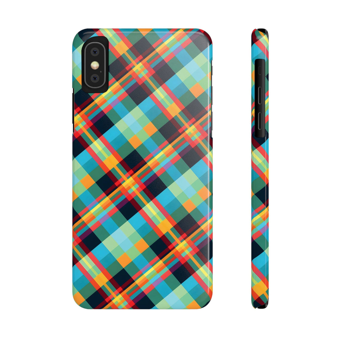 Slim Checkered Plaid Gift for Her Cute Phone Cases for Iphone 16 Pro Max | iPhone 15 Case | iPhone 15 Pro Max Case, Iphone 14, 13, 12, 11, 10, 8, 7 - Studio40ParkLane