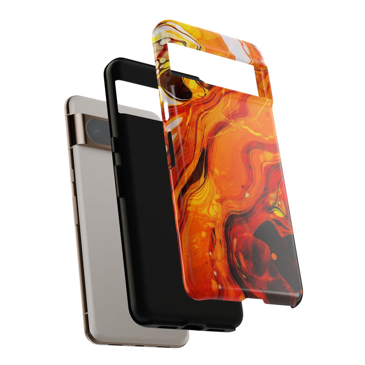 Impact Resistant, Fall Colors Marble, Cute Phone Cases for Samsung S24, S23, S22, S21, IPhone 15 pro Iphone 14 pro Iphone 13 IPhone 12 Iphone 11 - Studio40ParkLane