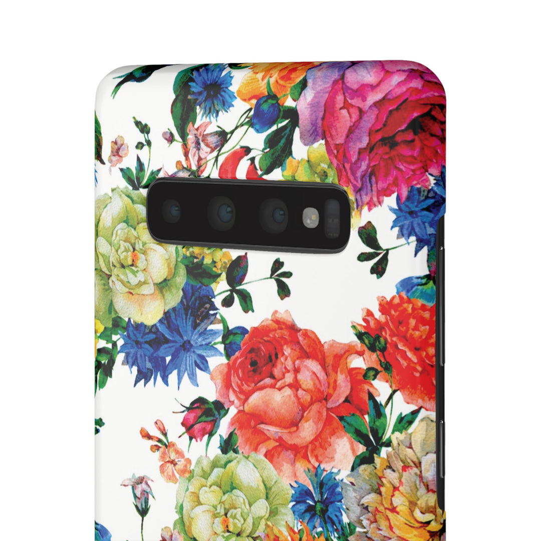 Sleek Snap Colorful Flowers Cute Phone Case for iPhone 16 15 14 13 12 11 X Xs Max Xr Pro Plus Samsung Galaxy S24 S23 S22 S21 S20 Note Ultra