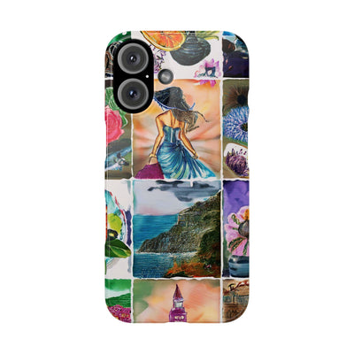 Travel Coquette Collage Slim Cute Phone Cases for Iphone  | iPhone 15 Case | iPhone 15 Pro Max Case, Iphone 14, Iphone 14 Pro Max, Iphone 13