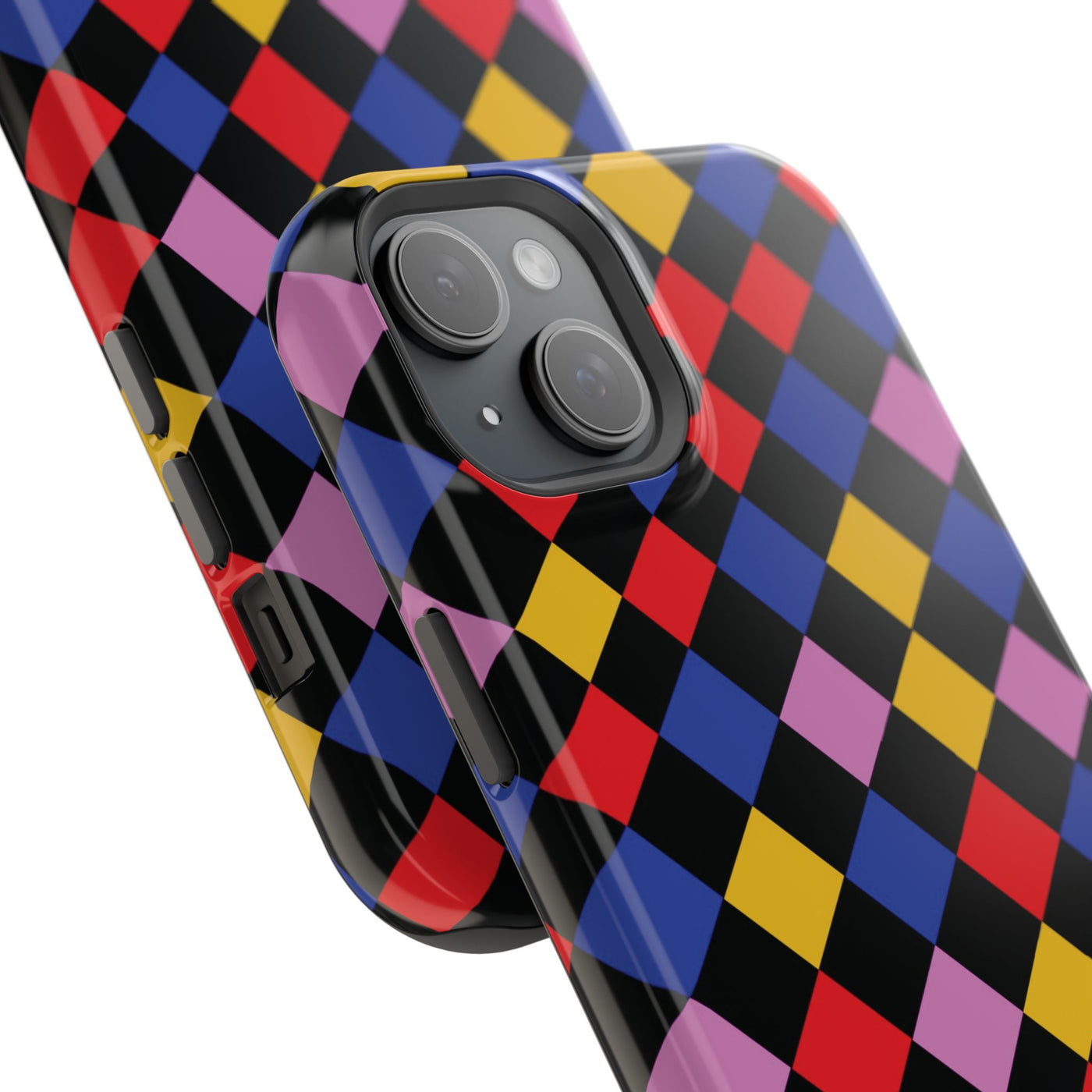 Aesthetic Colorful Checkerboard Tough Magsafe Phone Case - For iPhone 17 Pro Max iPhone 16 Pro iPhone 15 Iphone 14 Plus 13 Pro 12 11 Gift - Studio40ParkLane