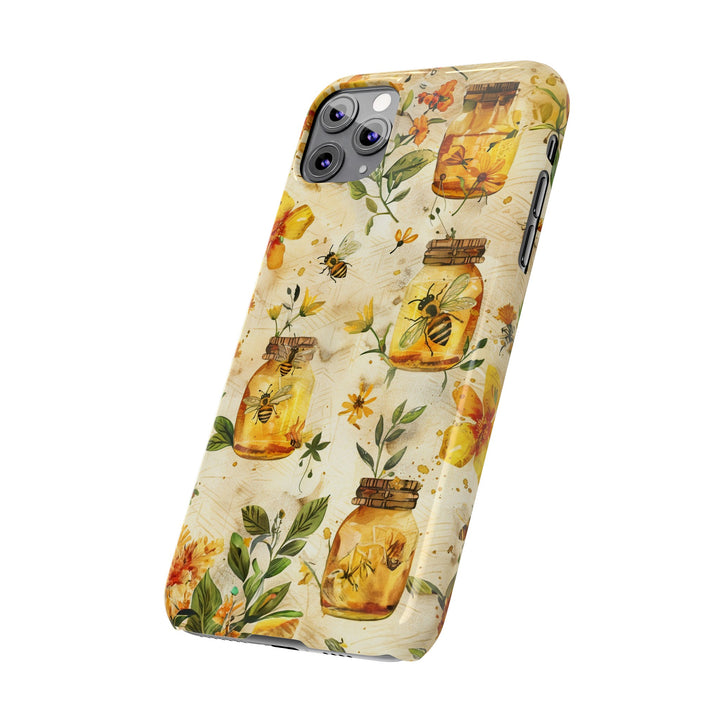 Slim Cute Phone Cases for Iphone | iPhone 15 Case | iPhone 15 Pro Max Case, Iphone 14, Iphone 14 Pro Max, Iphone 13, Honey Bees Yellow - Studio40ParkLane
