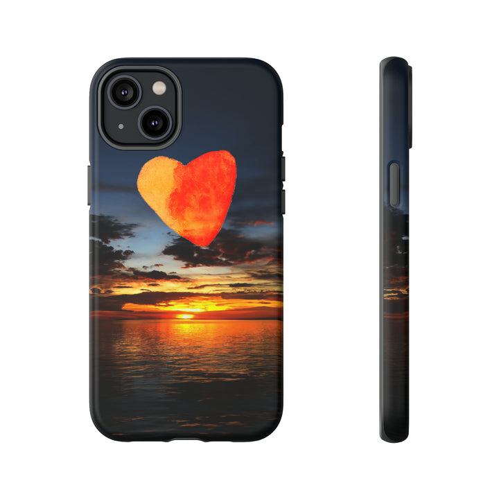 Cute IPhone Case | Rising Heart Love Sunset, iPhone 15 Case | iPhone 15 Pro Case, Iphone 14 Case, Iphone 14 Pro Max Case - Studio40ParkLane
