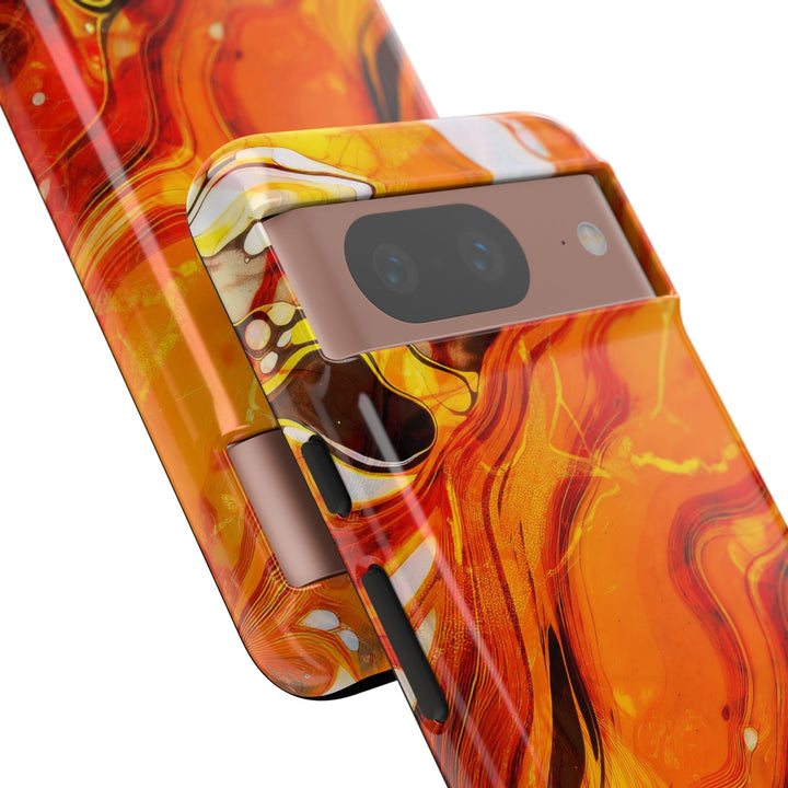 Impact Resistant, Fall Colors Marble, Cute Phone Cases for Samsung S24, S23, S22, S21, IPhone 15 pro Iphone 14 pro Iphone 13 IPhone 12 Iphone 11 - Studio40ParkLane