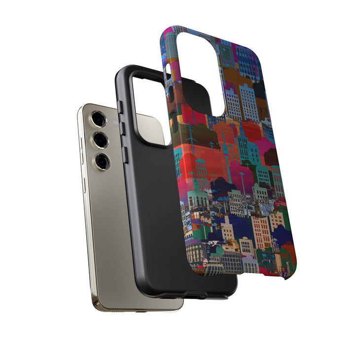 Cute Samsung Case | Cool Iphone Case | Summer City Skyline, Samsung S24, S23, S22, S21, IPhone 15 Case | Iphone 14 Case, Iphone 13 Case - Studio40ParkLane