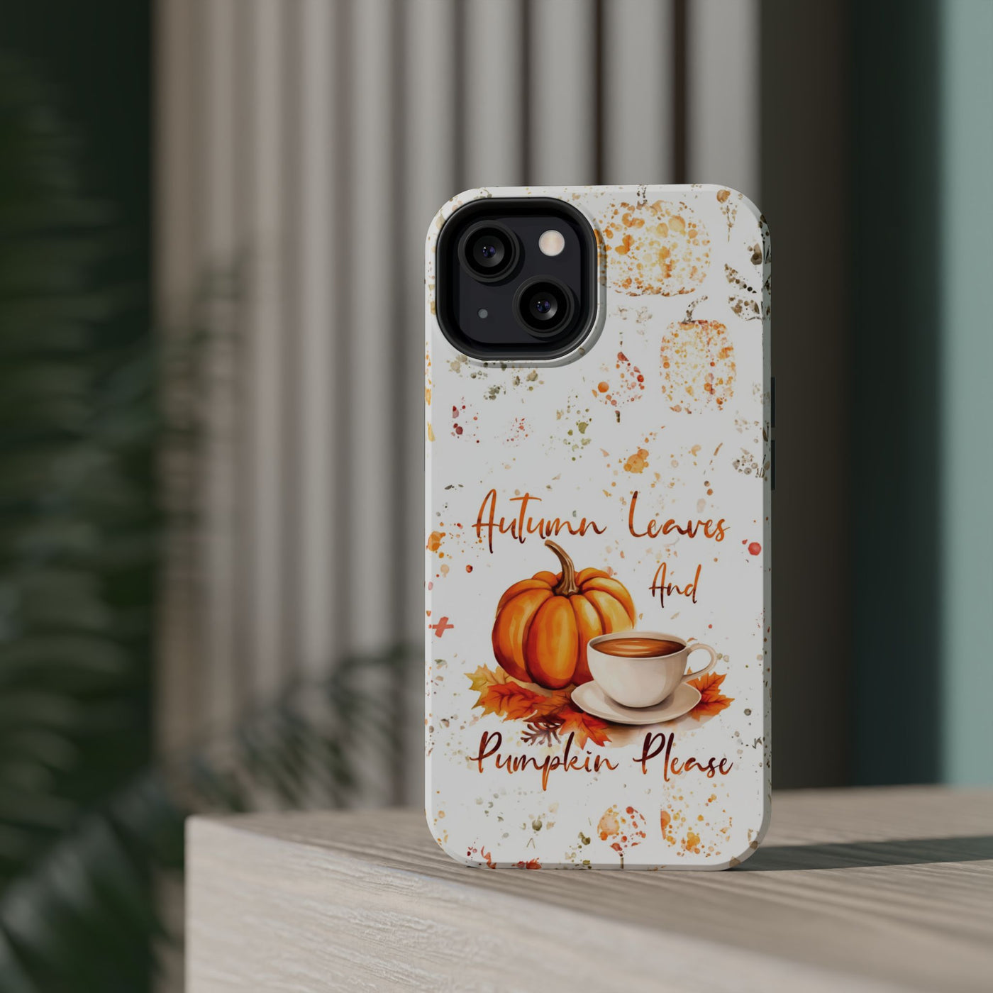 Fall Leaves Pumpkins Tough Magsafe Cute Phone Cases for Iphone | iPhone 15 Case | iPhone 15 Pro Max Case, Iphone 14, Iphone 14 13 12 11 10 9 8 7 - Studio40ParkLane