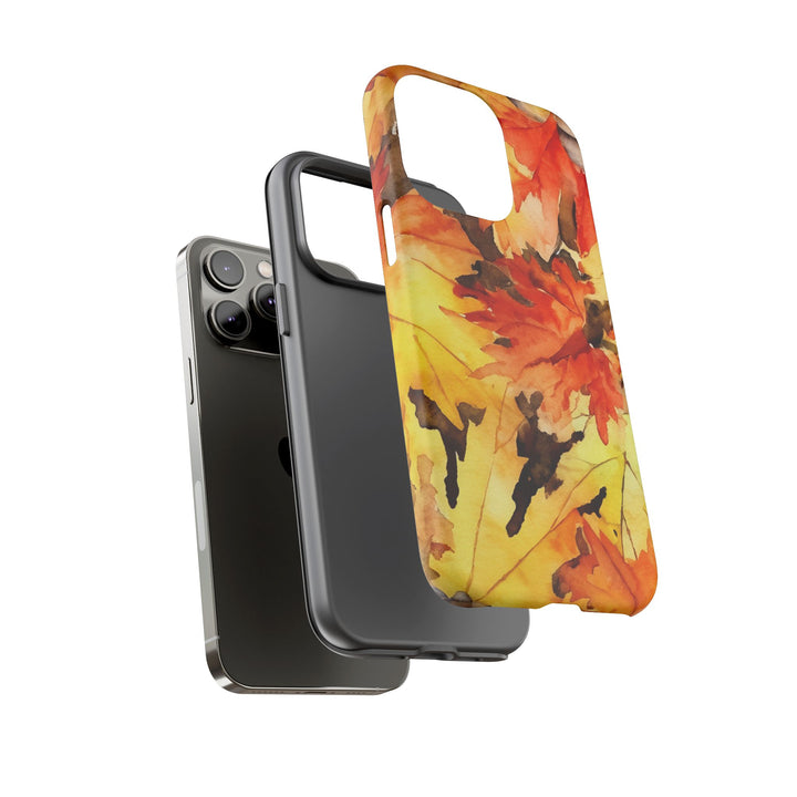Impact Resistant, Fall Leaves, Cute Phone Cases for Samsung S24, S23, S22, S21, IPhone 15 pro Iphone 14 pro Iphone 13 IPhone 12 Iphone 11 - Studio40ParkLane