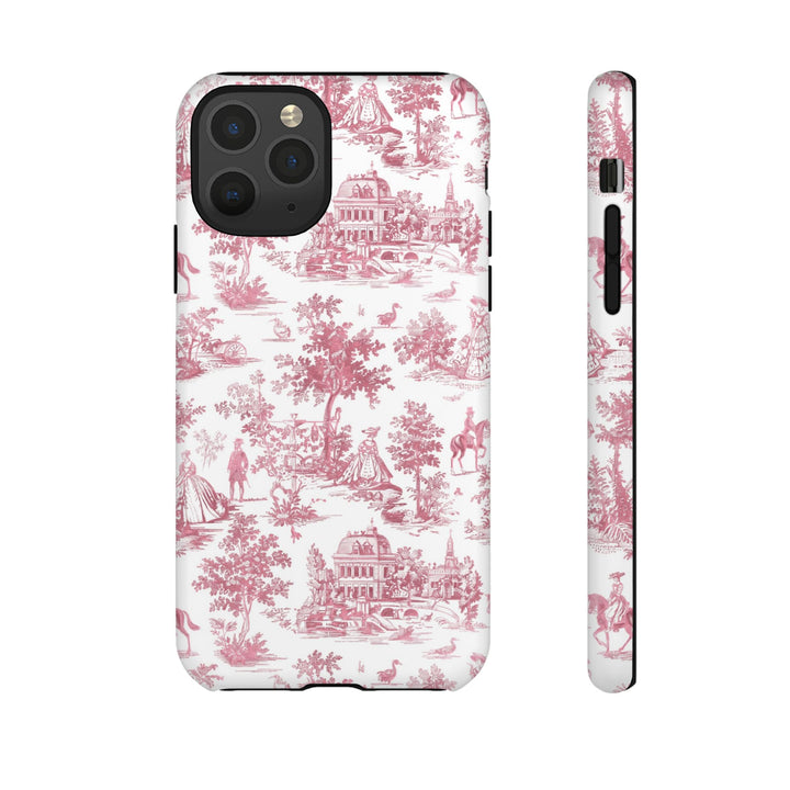 Premium Tough French Toile Gift for Her Cute Phone Cases for Samsung S25, S24, S23, S22, S21 Iphone, 16, 15, 14, 13, 12 Plus Max Pro Ultra - Studio40ParkLane