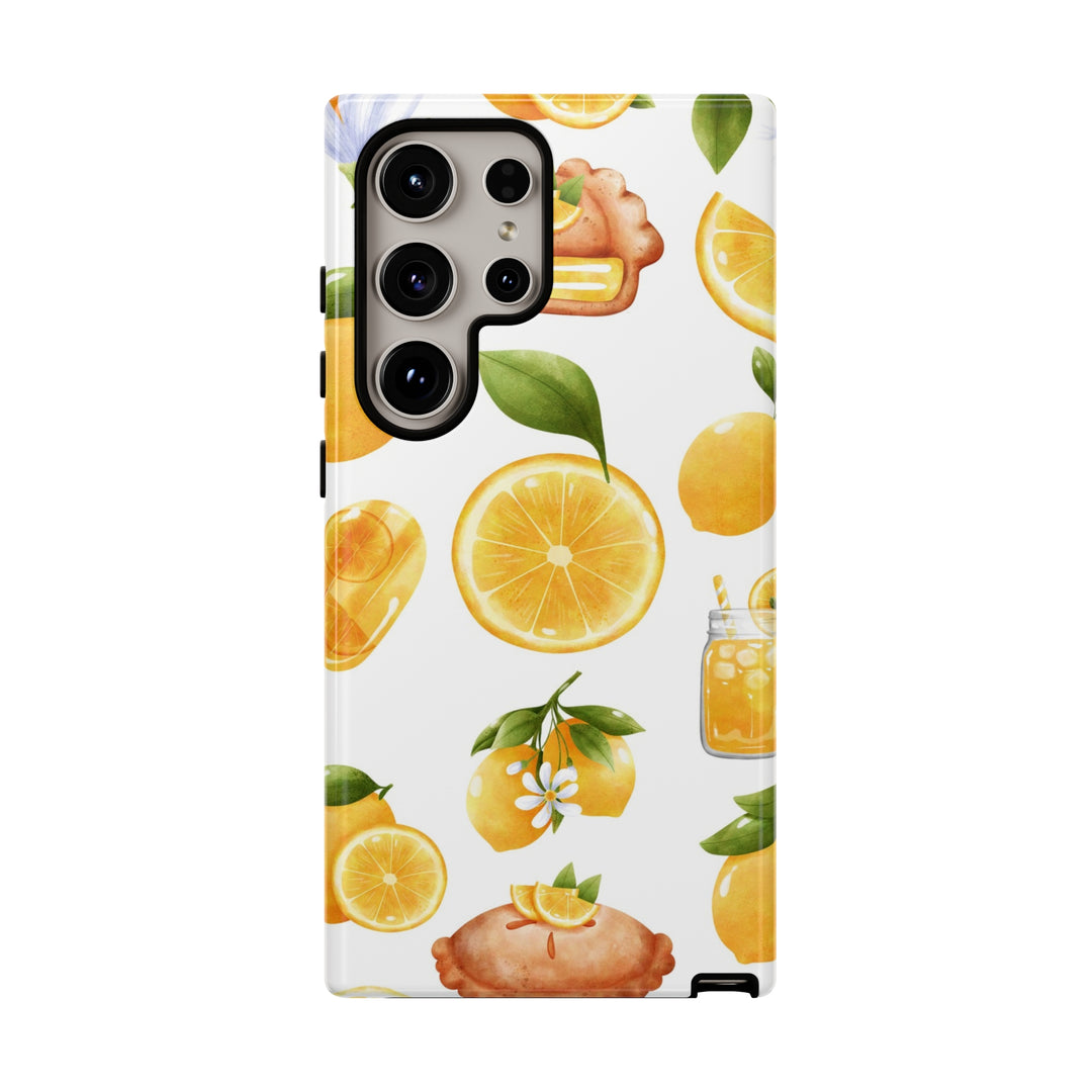 Cute Samsung Phone Case | Aesthetic Samsung Phone Case | Galaxy S23, S22, S21, S20 | Summer Fruit Lemons, Protective Phone Case - Studio40ParkLane