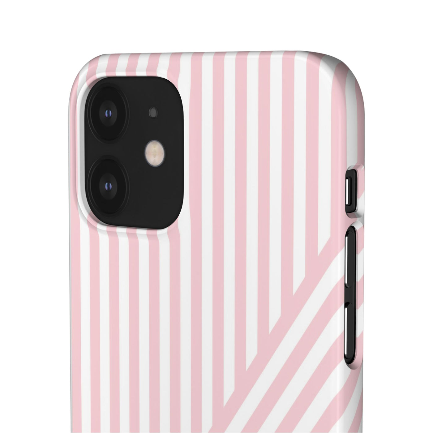 Aesthetic Sweet Pink Stripes Cute Phone Case Sleek Snap - For iPhone 17 Pro Max iPhone 16 Pro iPhone 15 Iphone 14 Plus 13 Pro 12 11 10 Gift