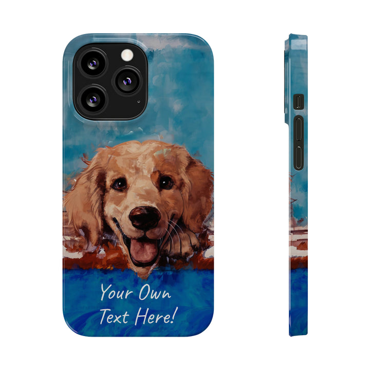 Slim Personalized Cute iPhone Cases - | iPhone 15 Case | iPhone 15 Pro Max Case, Iphone 14 Case, Iphone 14 Pro Max, Iphone 13, Golden Retriever Dog - Studio40ParkLane