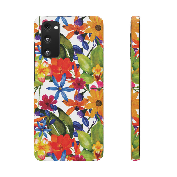 Sleek Snap Colorful Flowers Cute Phone Case for iPhone 16 15 14 13 12 11 X Xs Max Xr Pro Plus Samsung Galaxy S24 S23 S22 S21 S20 Note Ultra