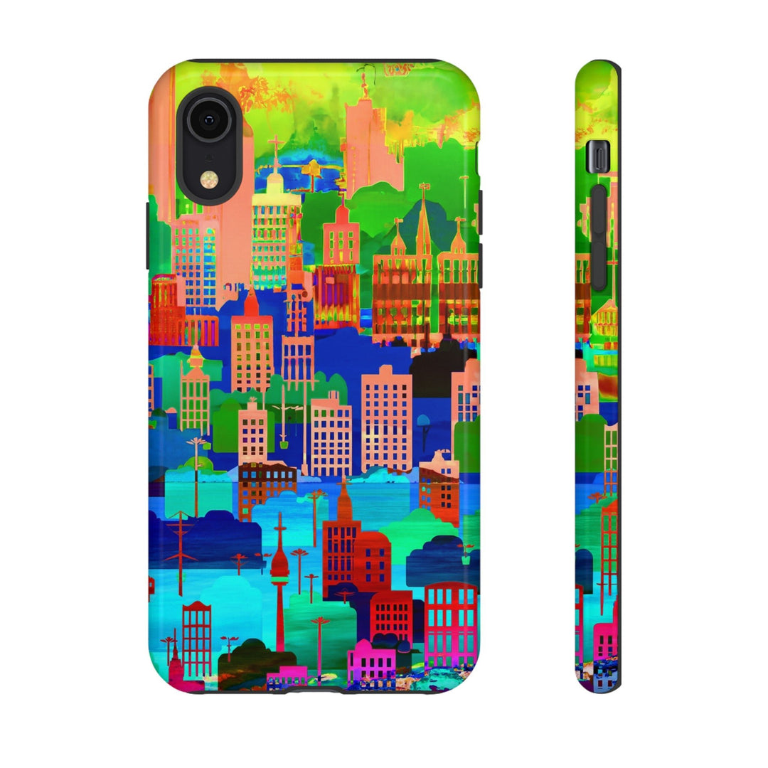 Cute Samsung Case | Cool Iphone Case | Summer City Skyline, Samsung S24, S23, S22, S21, IPhone 15 Case | Iphone 14 Case, Iphone 13 Case - Studio40ParkLane