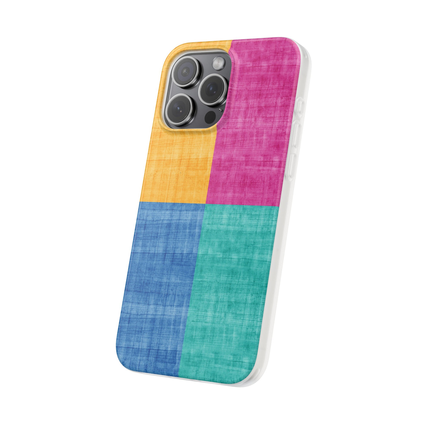 Cute Flexi Phone Cases, Abstract Colored Blocks, Compatible with Samsung Galaxy S23, Samsung S22, Samsung S21, Samsung S20, Galaxy S20 Ultra