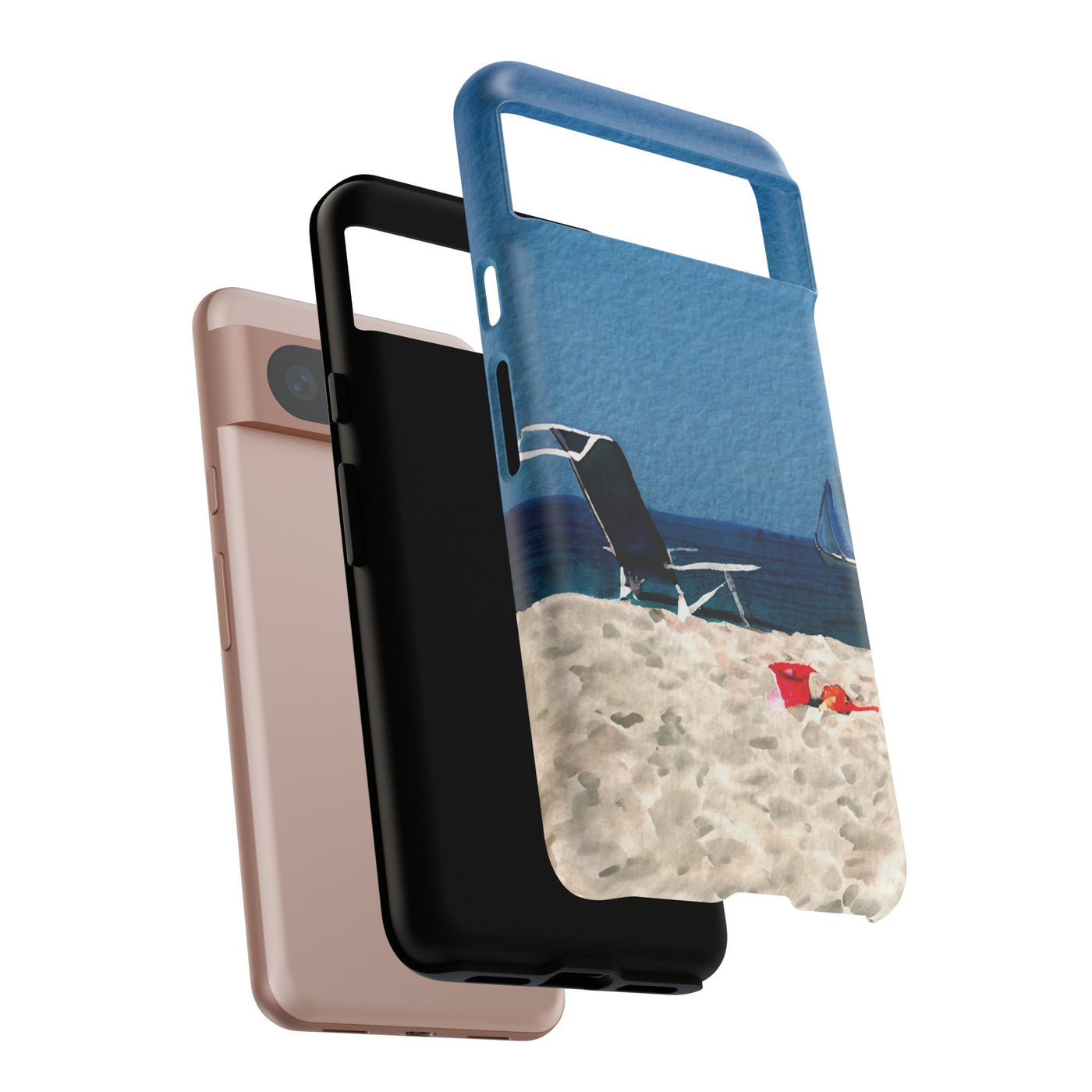 Cute Samsung Case | Cool Iphone Case | Summer Blue Beach Chair, Samsung S24, S23, S22, S21, IPhone 15 Case | Iphone 14 Case, Iphone 13 Case