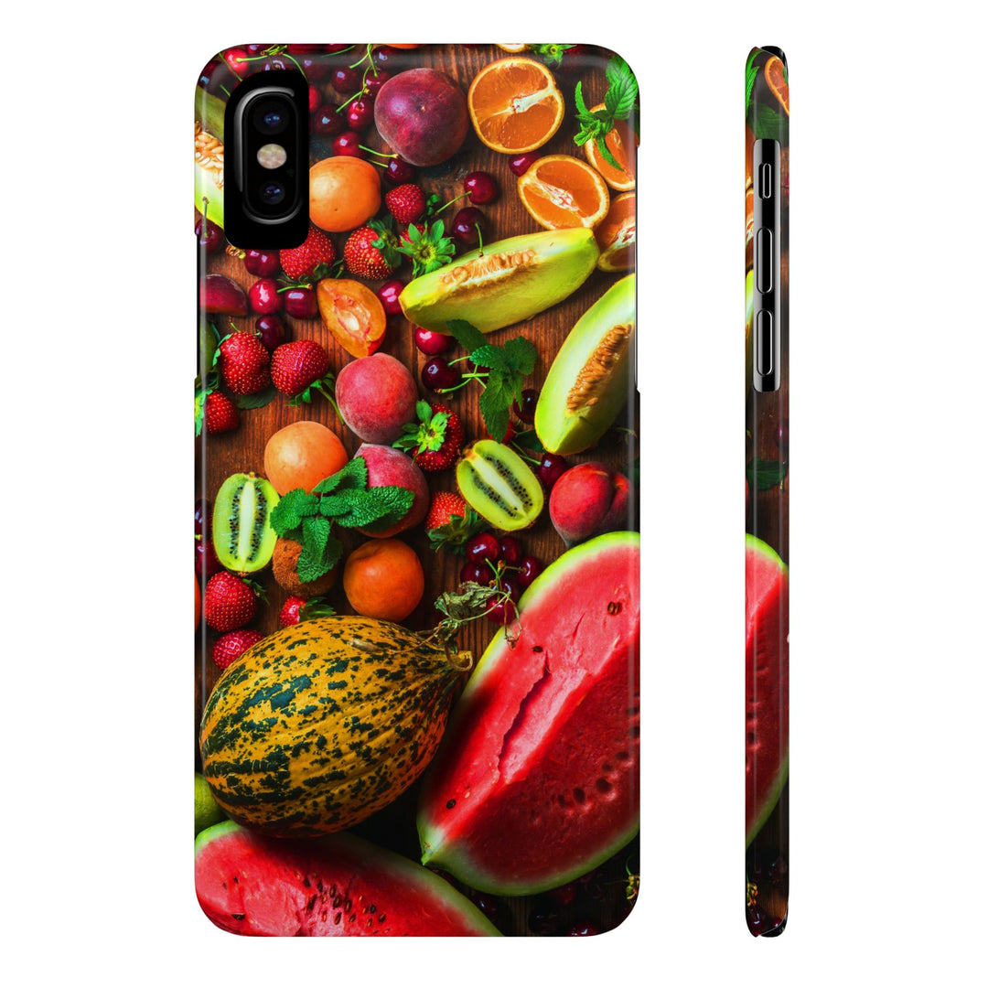 Slim Fall Fruit Collage Phone Cases for Iphone 16 | iPhone 15 Case | iPhone 15 Pro Max Case, Iphone 14, Iphone 14 Pro Max, Iphone 13, Slim Mom Dad Gift - Studio40ParkLane