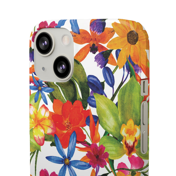Sleek Snap Colorful Flowers Cute Phone Case for iPhone 16 15 14 13 12 11 X Xs Max Xr Pro Plus Samsung Galaxy S24 S23 S22 S21 S20 Note Ultra
