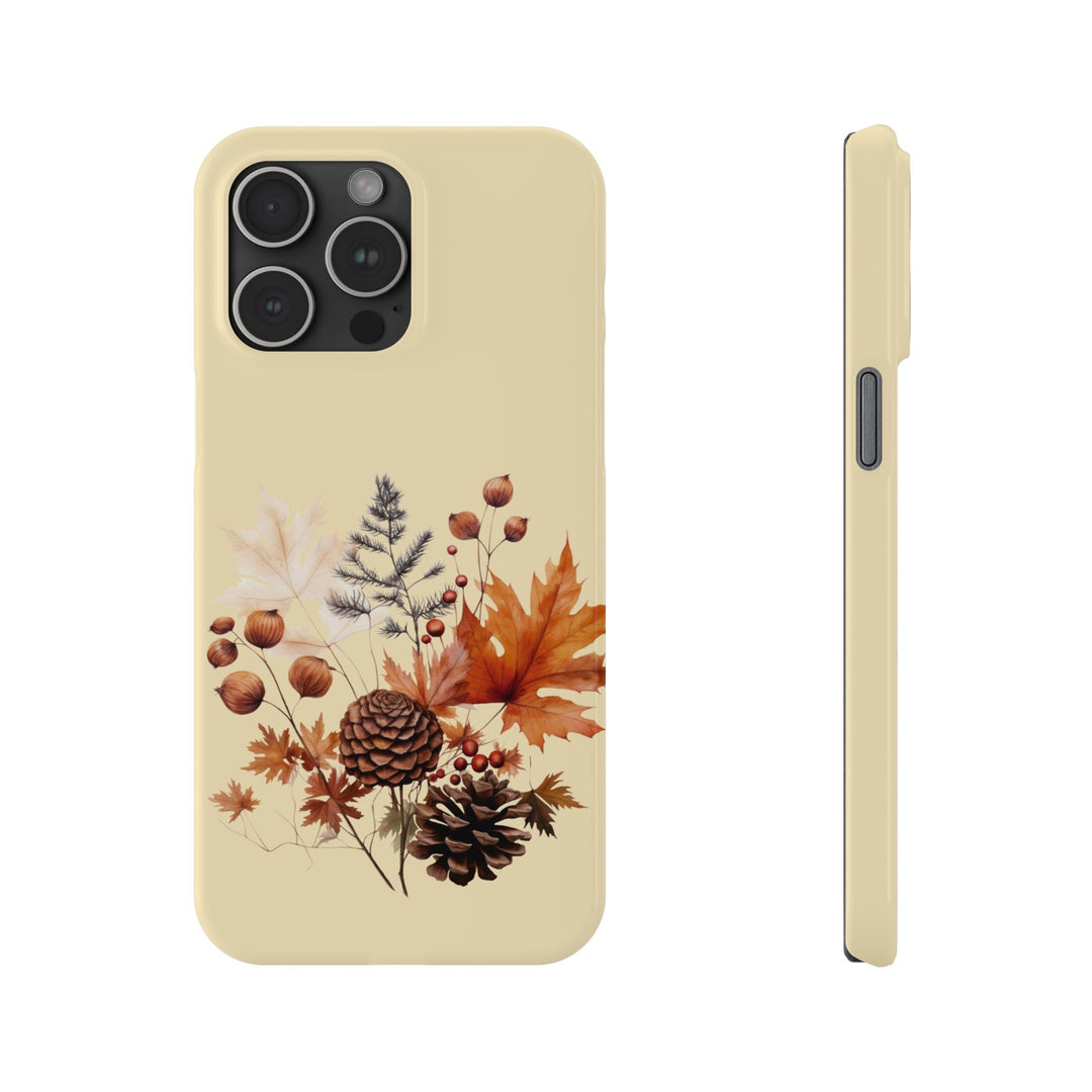 Slim Fall Leaves Foliage Cute Phone Cases for Iphone 16 | iPhone 15 Case | iPhone 15 Pro Max Case, Iphone 14, Iphone 14 Pro Max, Iphone 13, Slim Mom Dad Gift - Studio40ParkLane