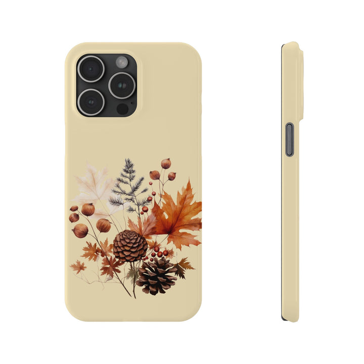 Slim Fall Leaves Foliage Cute Phone Cases for Iphone 16 | iPhone 15 Case | iPhone 15 Pro Max Case, Iphone 14, Iphone 14 Pro Max, Iphone 13, Slim Mom Dad Gift - Studio40ParkLane