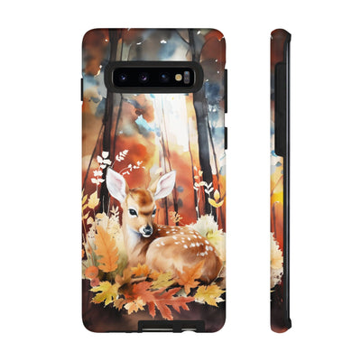 Autumn Fall Deer Forest Gift for Her Cute Phone Case for, Samsung Galaxy S24, S23, S22, S21, IPhone 16 Case | Iphone 15, Iphone 14, IPhone 13 Case