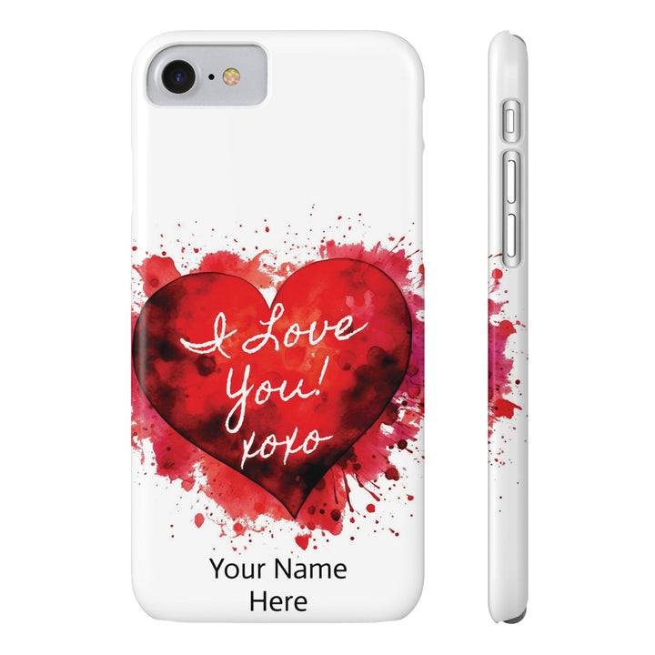 Slim Custom Personalized Valentine Love Gift for Her Cute Phone Cases for Iphone 16 Pro Max | iPhone 15 Case | iPhone 15 Pro Max Case, Iphone 14, 13, 12, 11, 10, 8, 7 - Studio40ParkLane