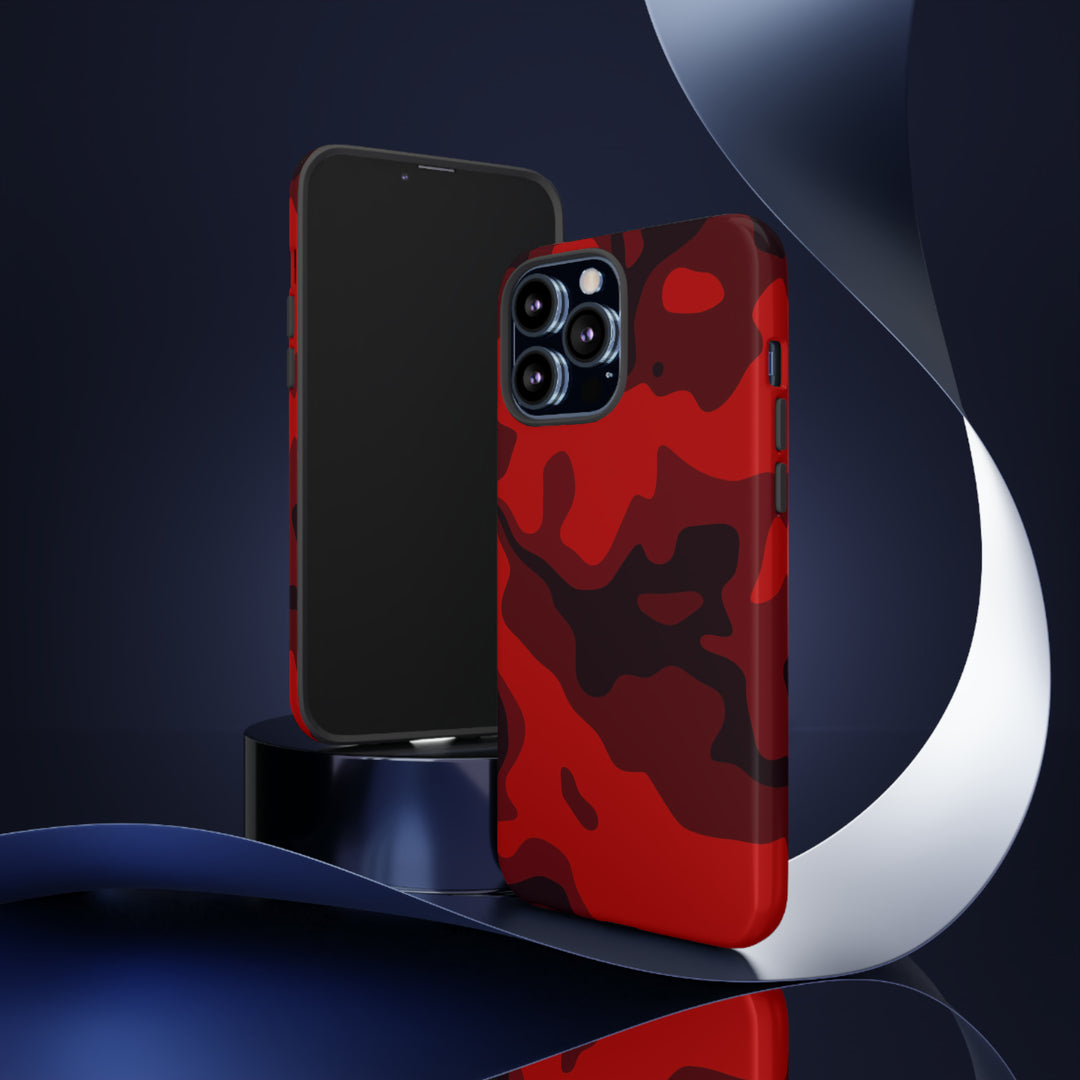 Cute IPhone Case | iPhone 15 Case | iPhone 15 Pro Max Case, Iphone 14 Case, Iphone 14 Pro Max Case IPhone Case for Art Lovers - Red Camo - Studio40ParkLane