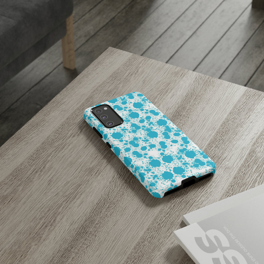Cute Samsung Phone Case | Aesthetic Samsung Phone Case | Paint Splash Light Blue | Galaxy S23, S22, S21, S20 | Luxury Double Layer | Cool - Studio40ParkLane