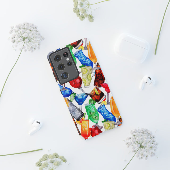 Cute Samsung Case | Cool Iphone Case | Summer Fruit Cocktail, Samsung S24, S23, S22, S21, IPhone 15 Case | Iphone 14 Case, Iphone 13 Case - Studio40ParkLane