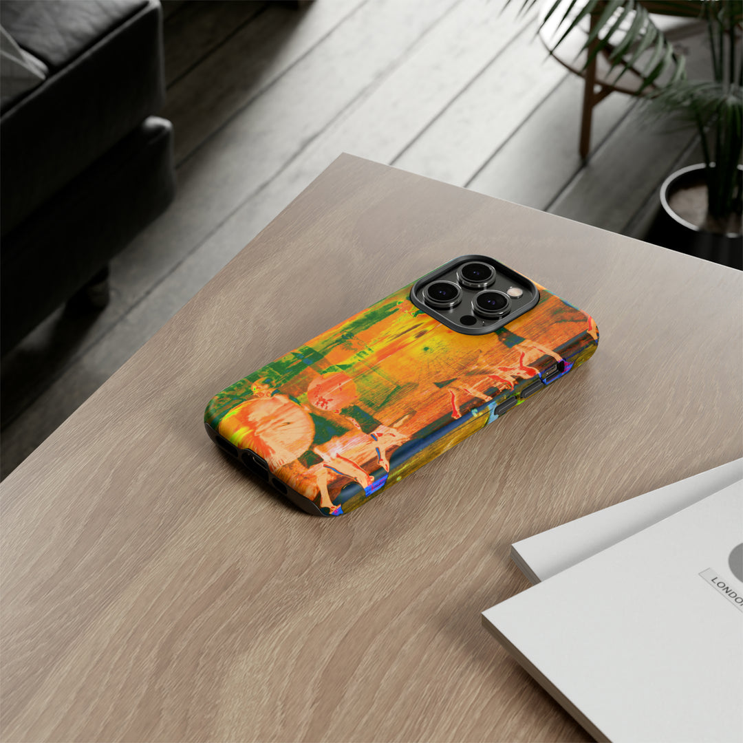 Cute IPhone Case | iPhone 15 Case | iPhone 15 Pro Max Case, Iphone 14 Case, Iphone 14 Pro Max Case IPhone Case for Traveler, Fall Sunset Dance - Studio40ParkLane
