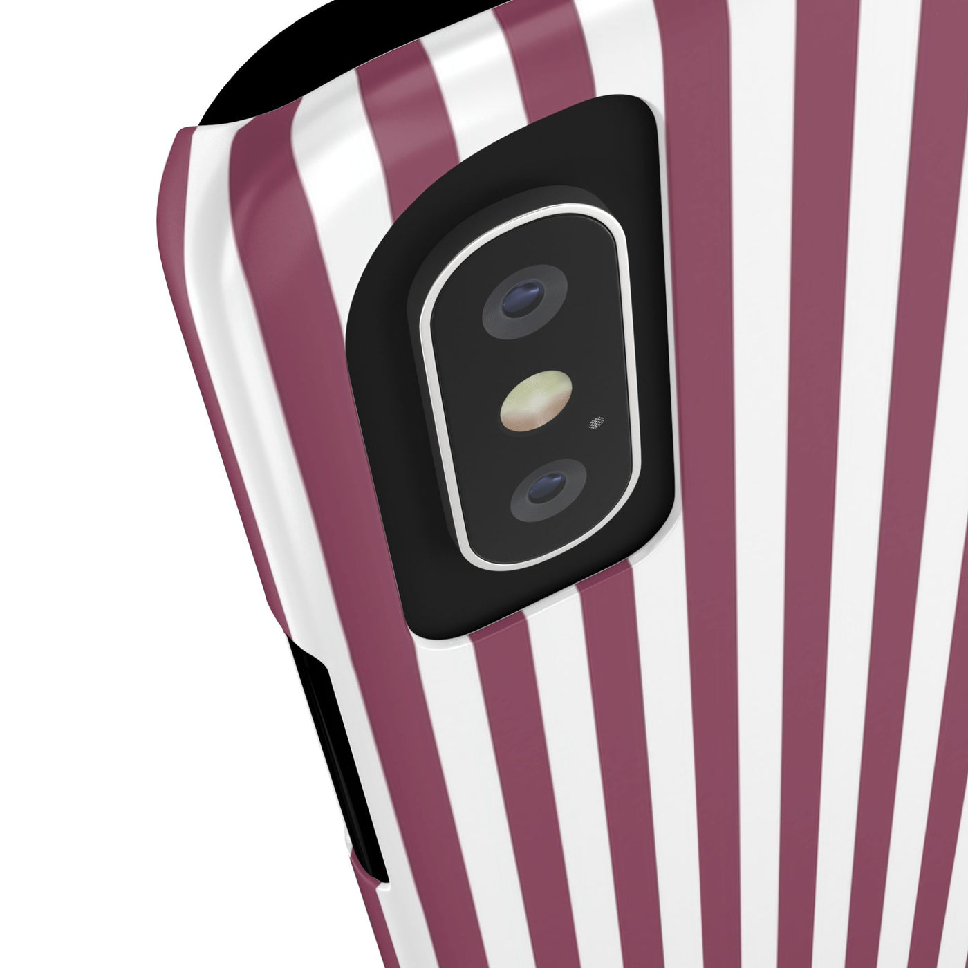 Slim Claret Red Striped Cute Phone Case for Iphone 16 - | iPhone 15 Pro Max Case | iPhone 14 Case Iphone 13 12 11 10 9 8 7 XS X Gift for Her - Studio40ParkLane