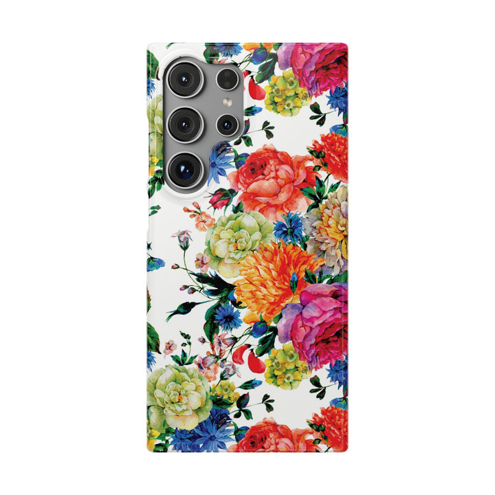 Sleek Snap Colorful Flowers Cute Phone Case for iPhone 16 15 14 13 12 11 X Xs Max Xr Pro Plus Samsung Galaxy S24 S23 S22 S21 S20 Note Ultra