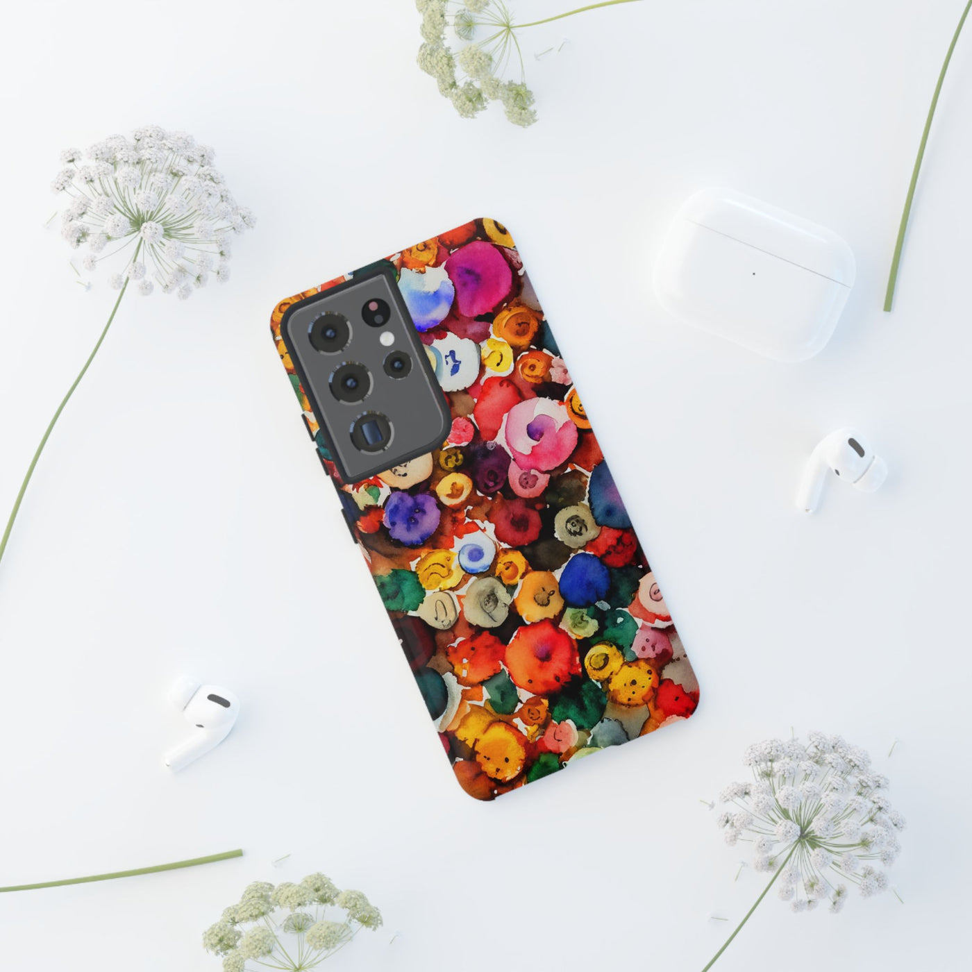 Impact Resistant, Fall Colors Buttons, Cute Phone Cases for Samsung S24, S23, S22, S21, IPhone 15 pro Iphone 14 pro Iphone 13 IPhone 12 Iphone 11