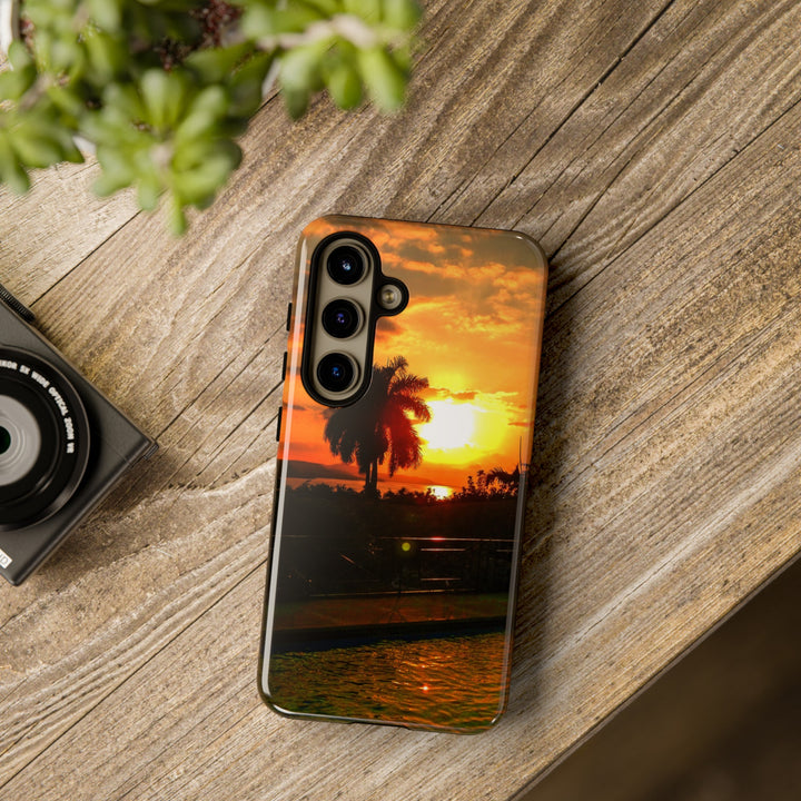 Cute Samsung Case | Cool Iphone Case | Summer Jamaica Pool Sunset, Samsung S24, S23, S22, S21, IPhone 15 Case | Iphone 14 Case, Iphone 13 Case - Studio40ParkLane