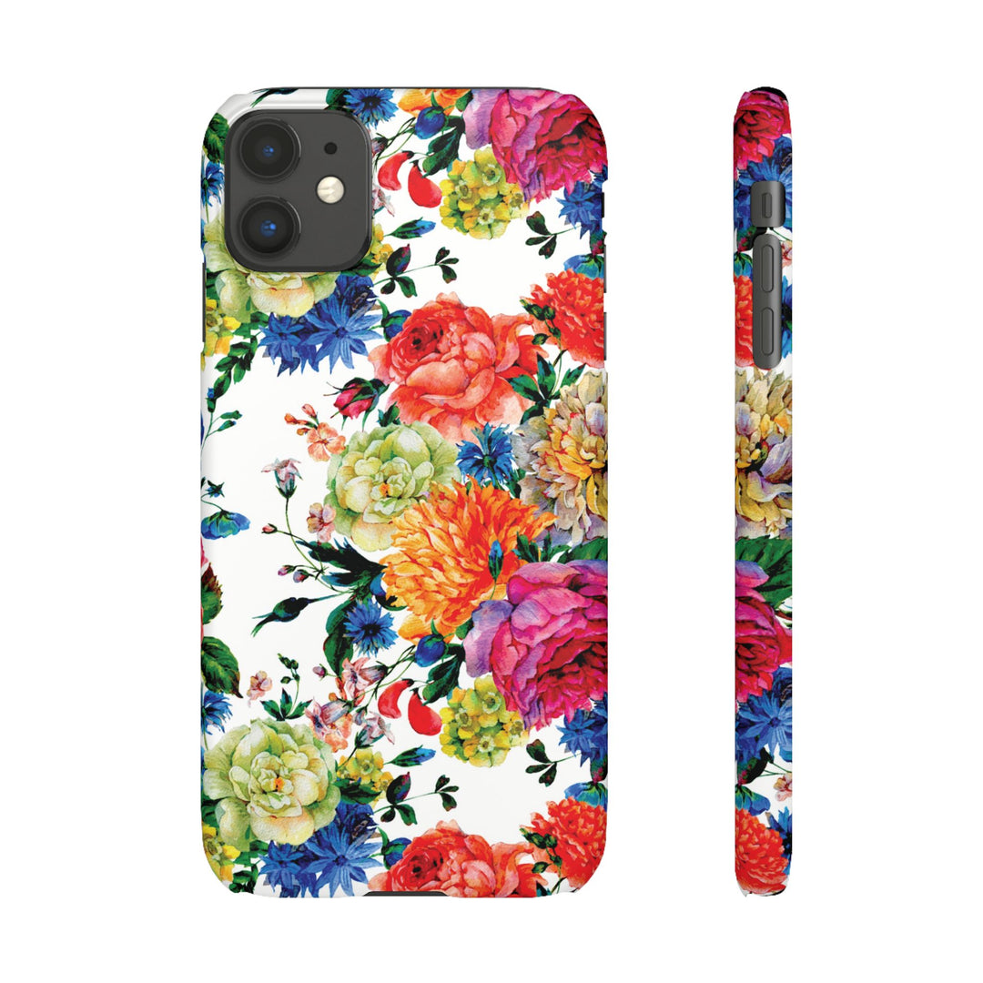 Sleek Snap Colorful Flowers Cute Phone Case for iPhone 16 15 14 13 12 11 X Xs Max Xr Pro Plus Samsung Galaxy S24 S23 S22 S21 S20 Note Ultra