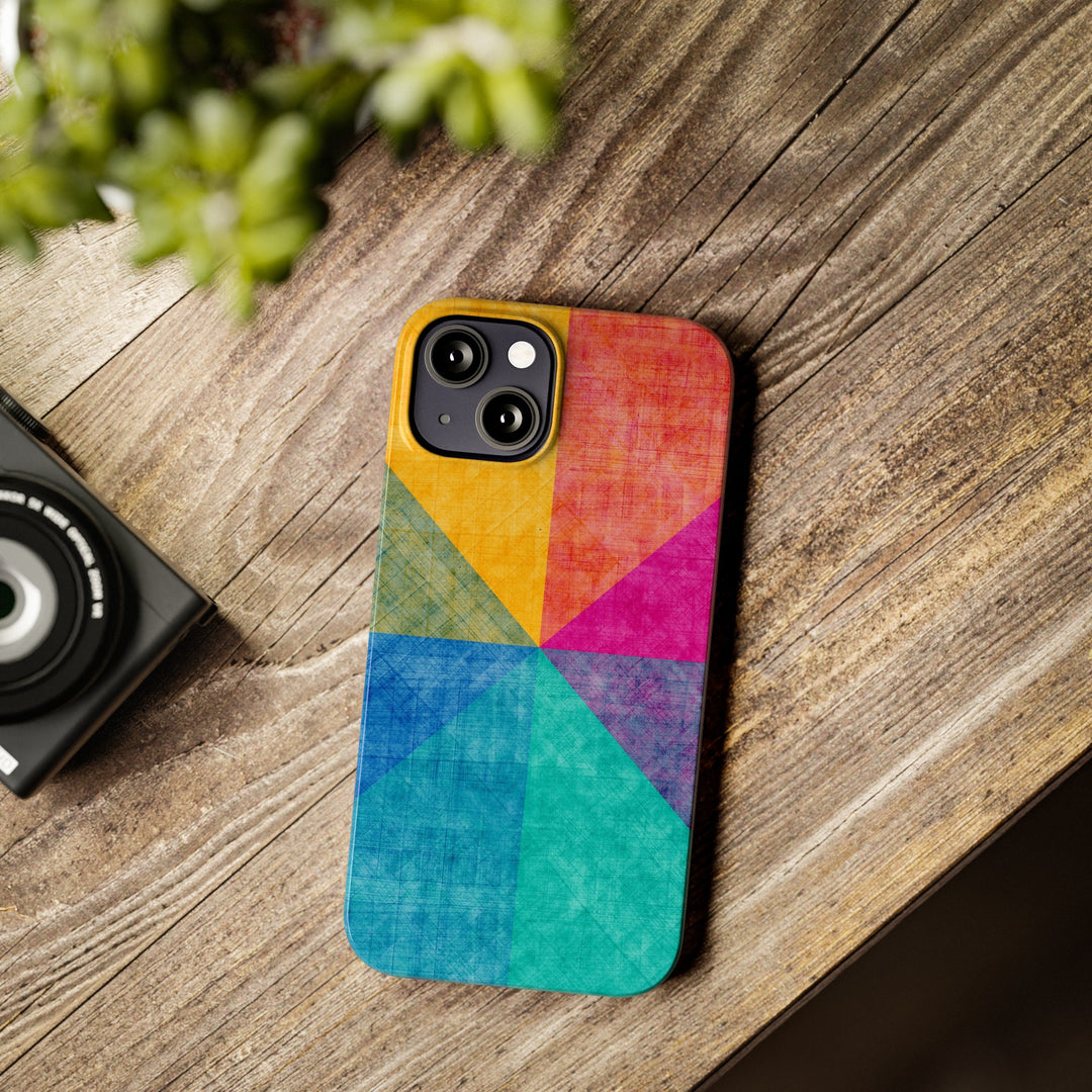 Slim Cute Phone Cases for Iphone | iPhone 15 Case | iPhone 15 Pro Max Case, Iphone 14, Iphone 14 Pro Max, Iphone 13, Abstract Colored Shapes - Studio40ParkLane